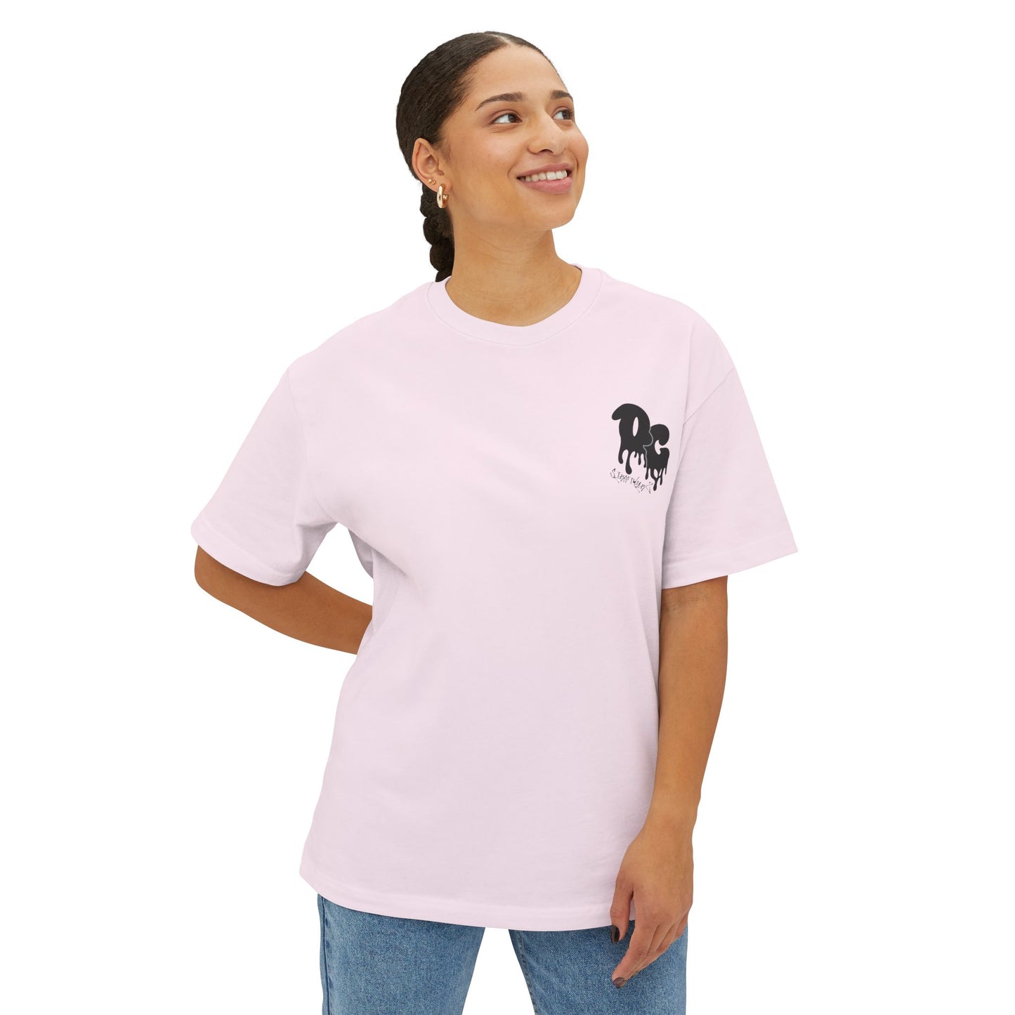 WomenZ Oversized Boxy Tee Simple Logo