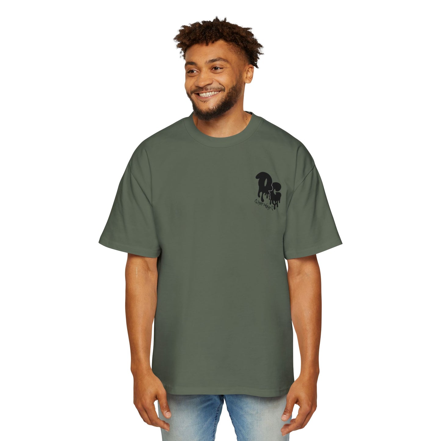 MenZ Heavy Oversized Tee Simple Logo