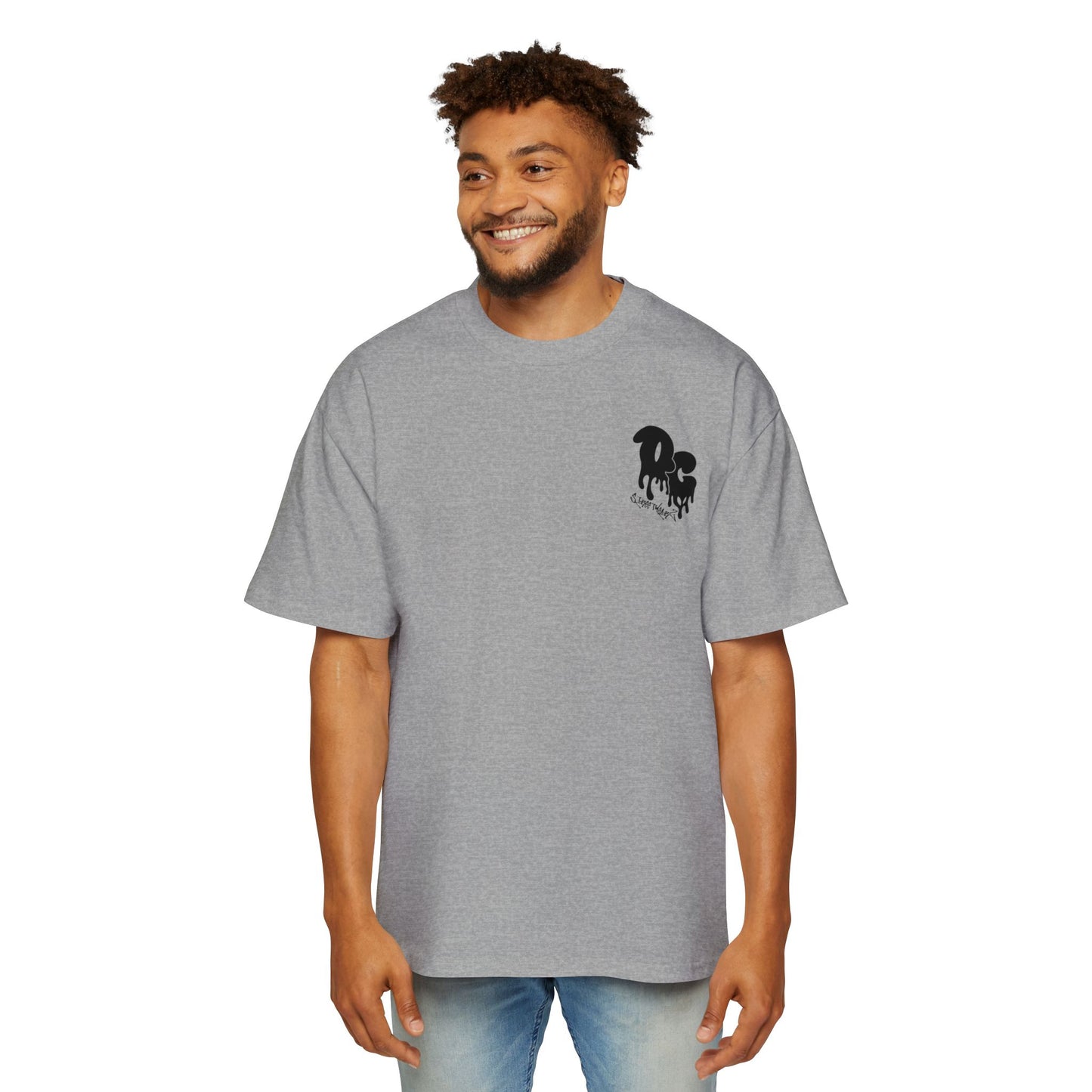 MenZ Heavy Oversized Tee Simple Logo