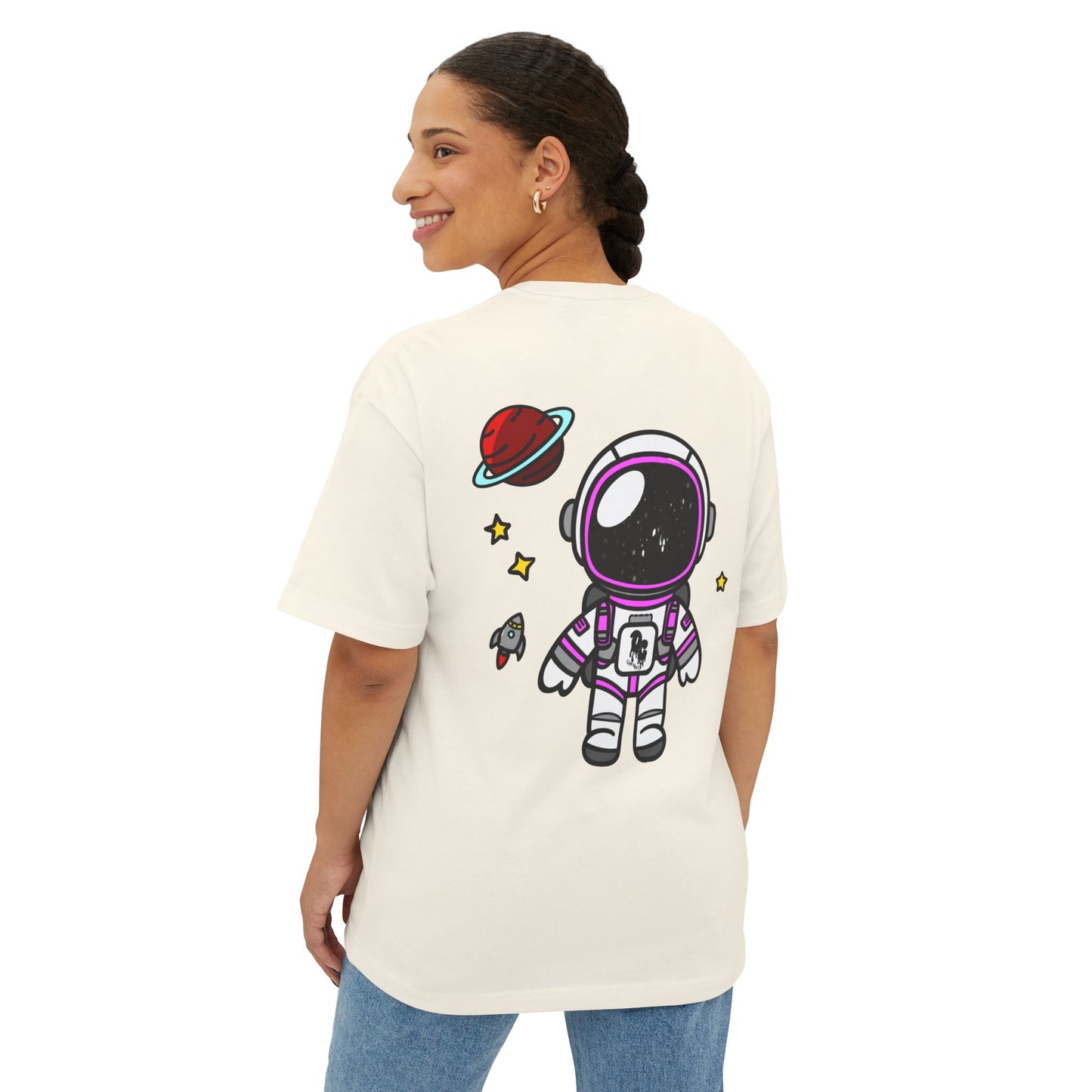 WomenZ Oversized Boxy Tee Astronaut