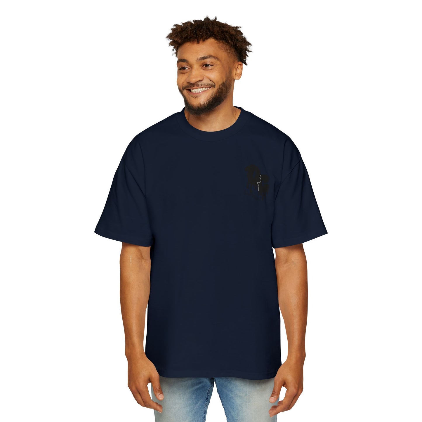 MenZ Heavy Oversized Tee Simple Logo