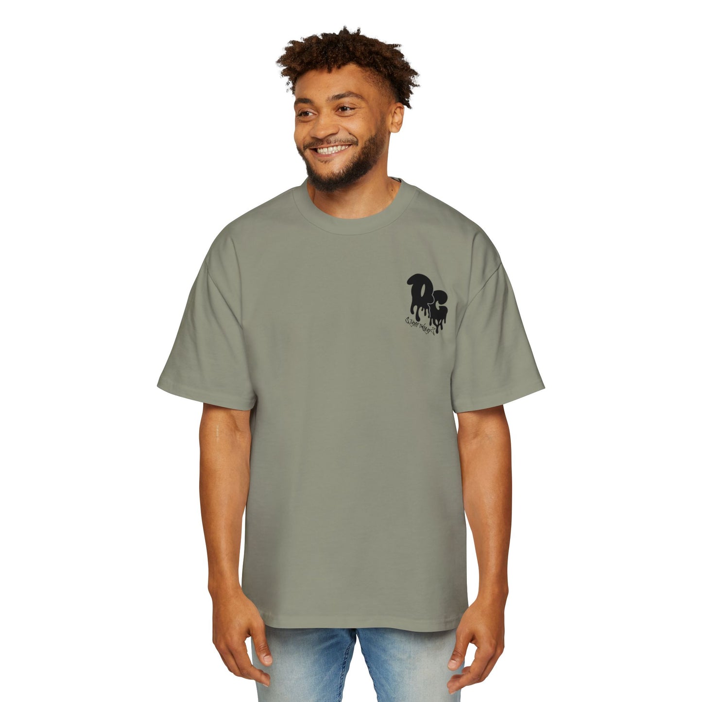 MenZ Heavy Oversized Tee Simple Logo