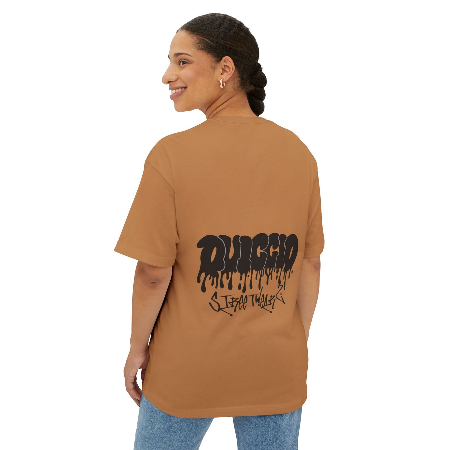 WomenZ Oversized Boxy Tee Simple Logo