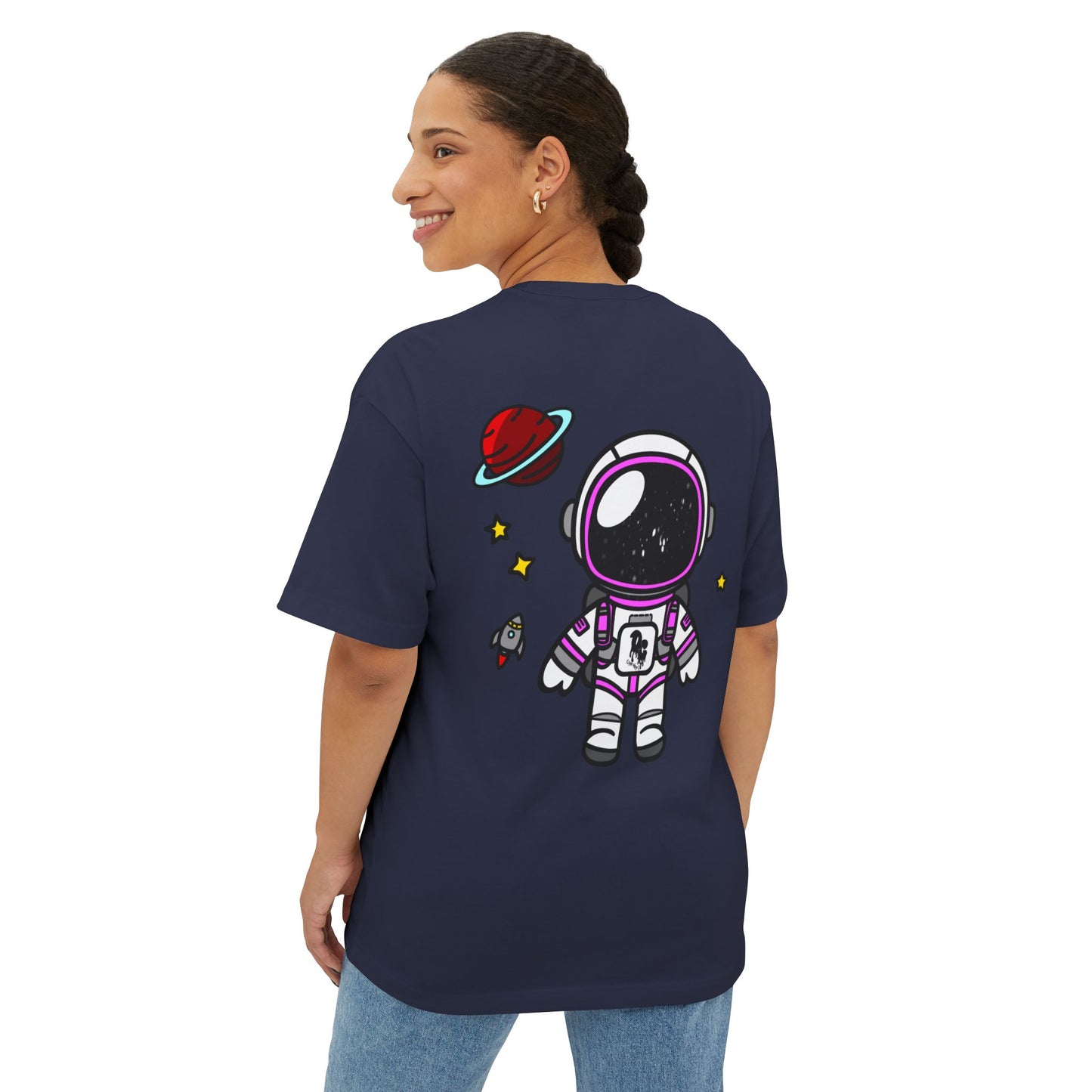 WomenZ Oversized Boxy Tee Astronaut