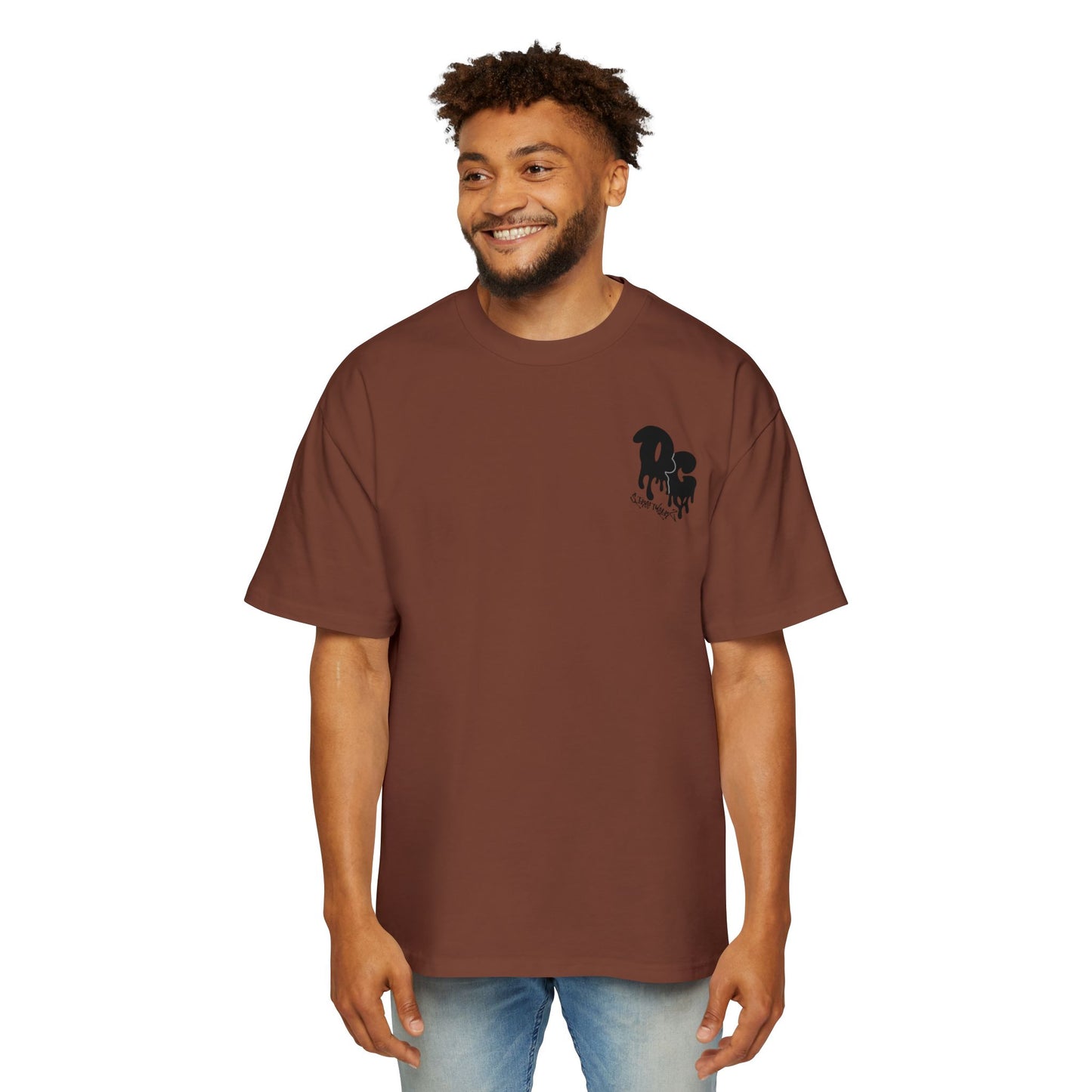 MenZ Heavy Oversized Tee Simple Logo