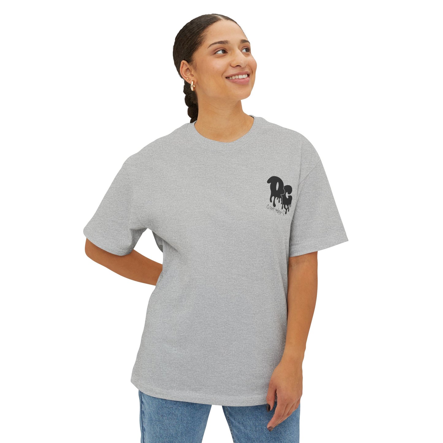 WomenZ Oversized Boxy Tee Simple Logo