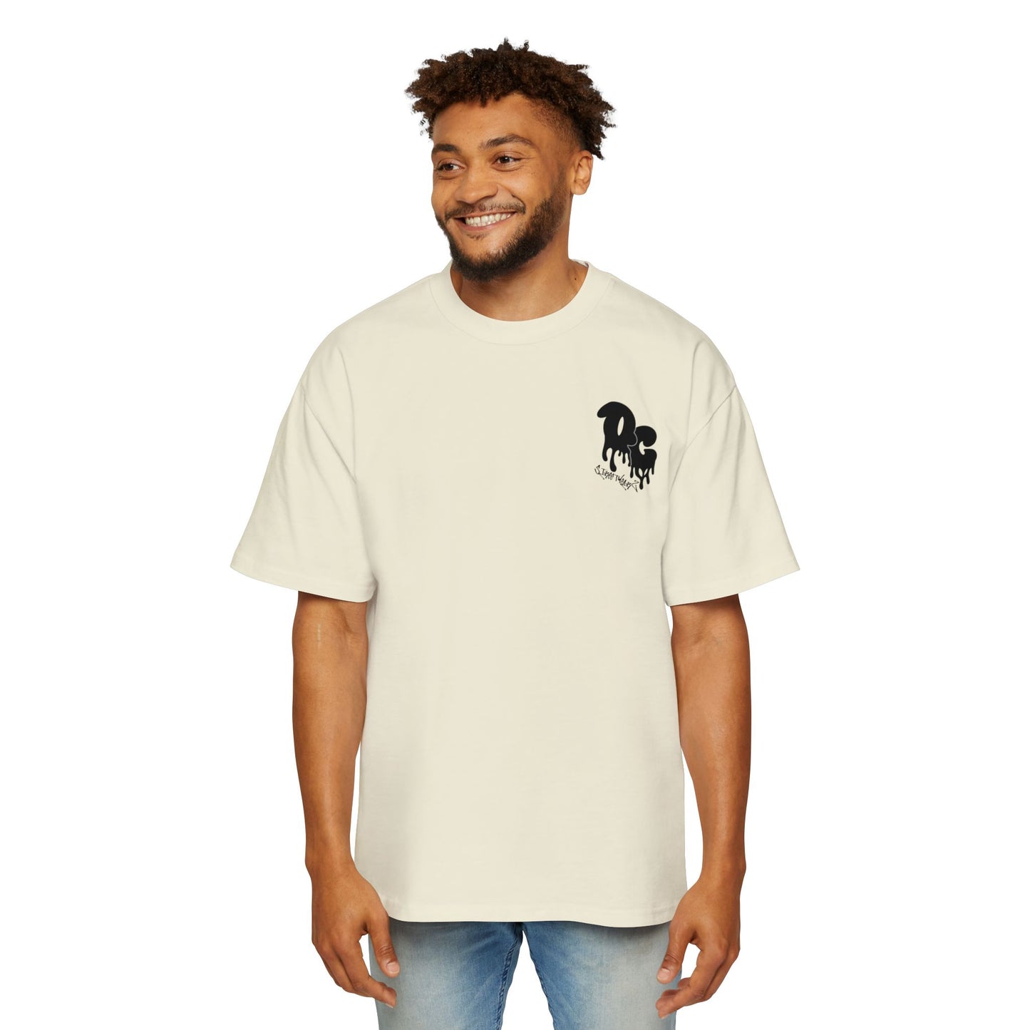 MenZ Heavy Oversized Tee Simple Logo