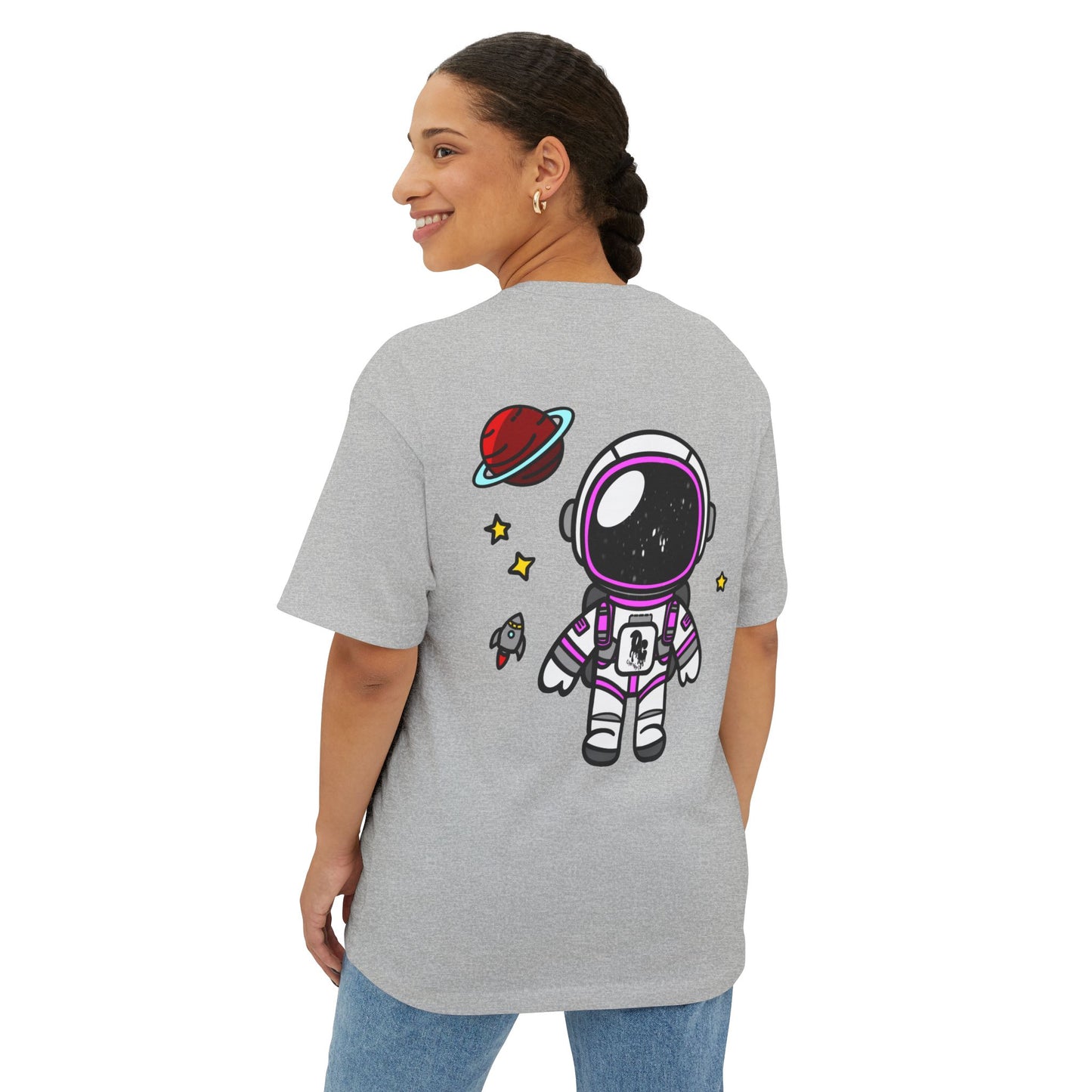 WomenZ Oversized Boxy Tee Astronaut