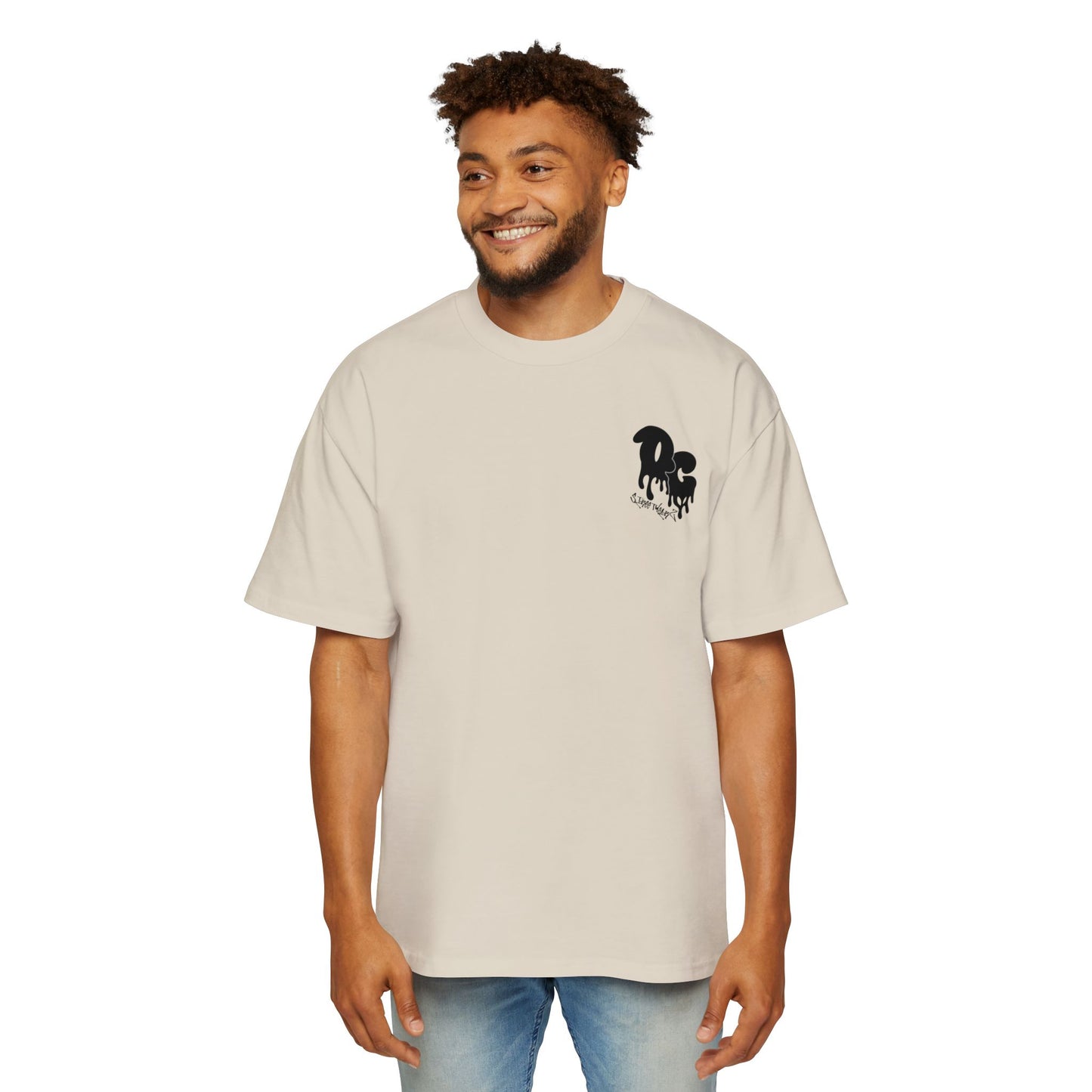 MenZ Heavy Oversized Tee Simple Logo