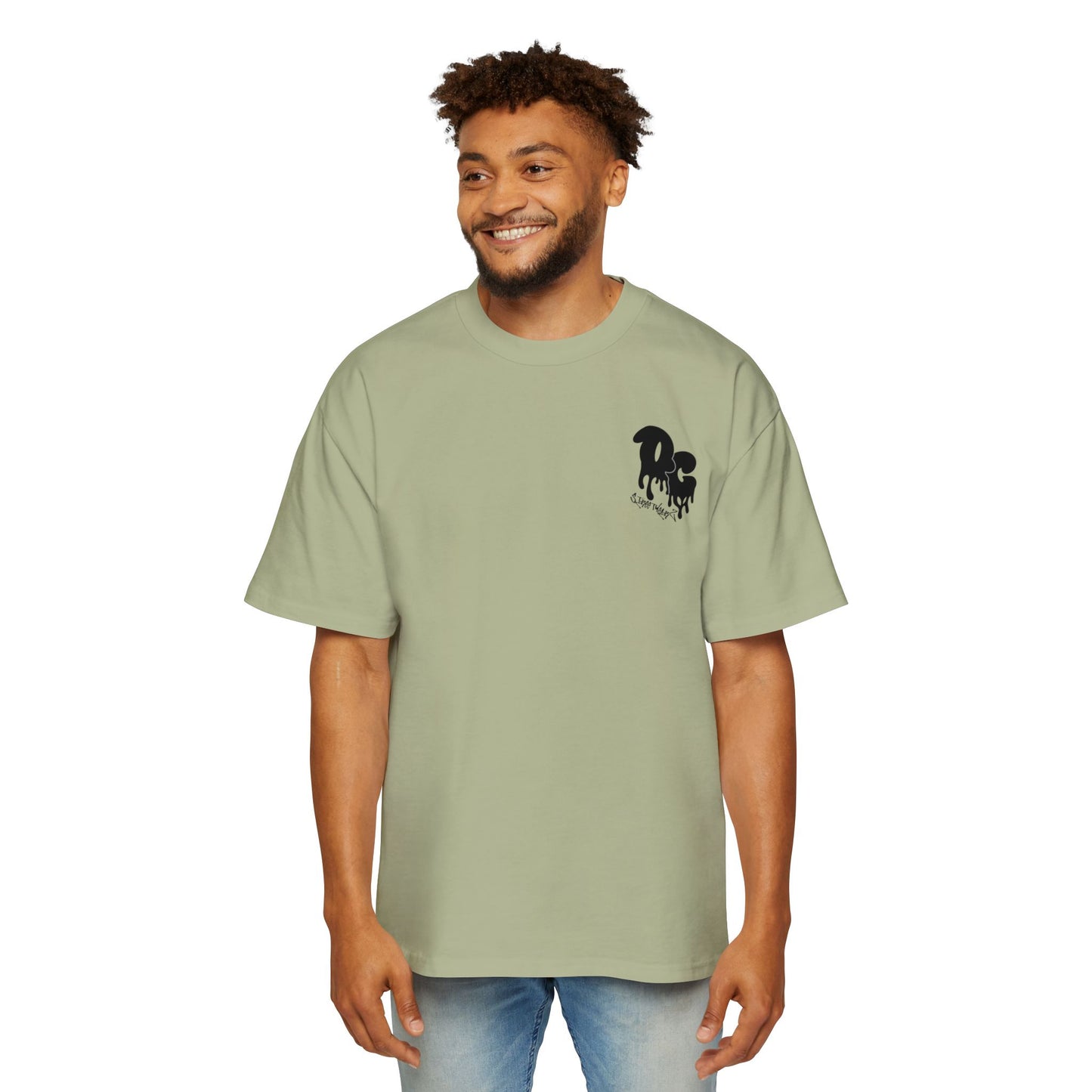 MenZ Heavy Oversized Tee Simple Logo