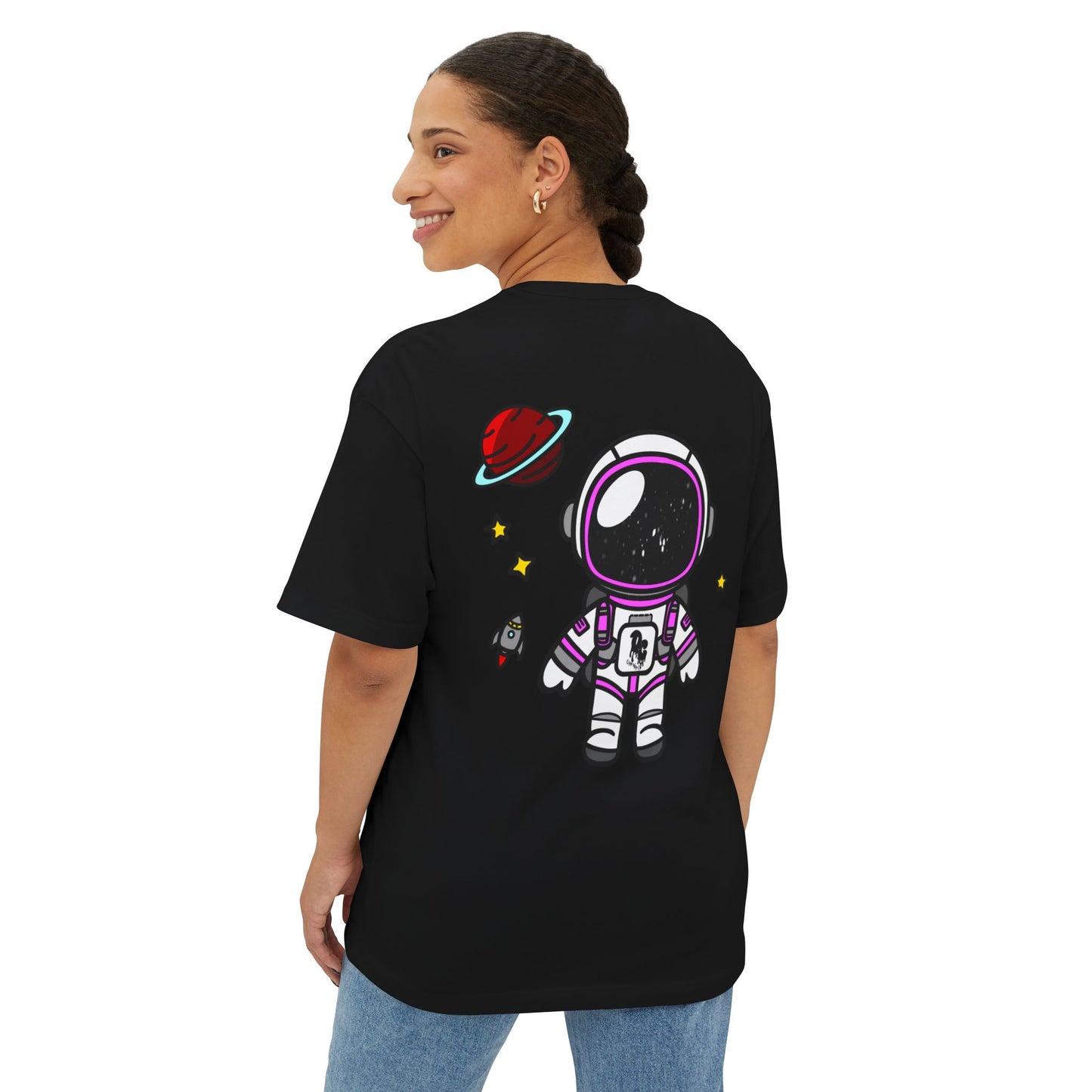 WomenZ Oversized Boxy Tee Astronaut