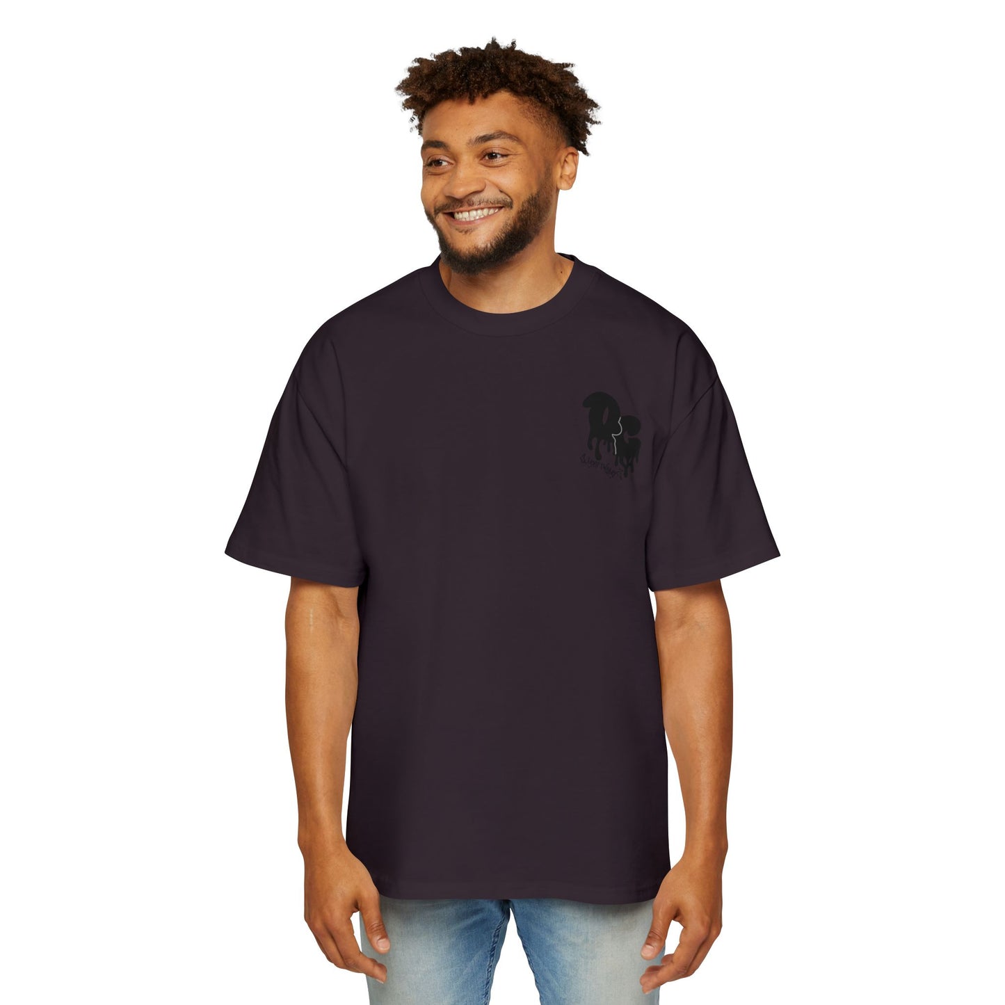 MenZ Heavy Oversized Tee Simple Logo