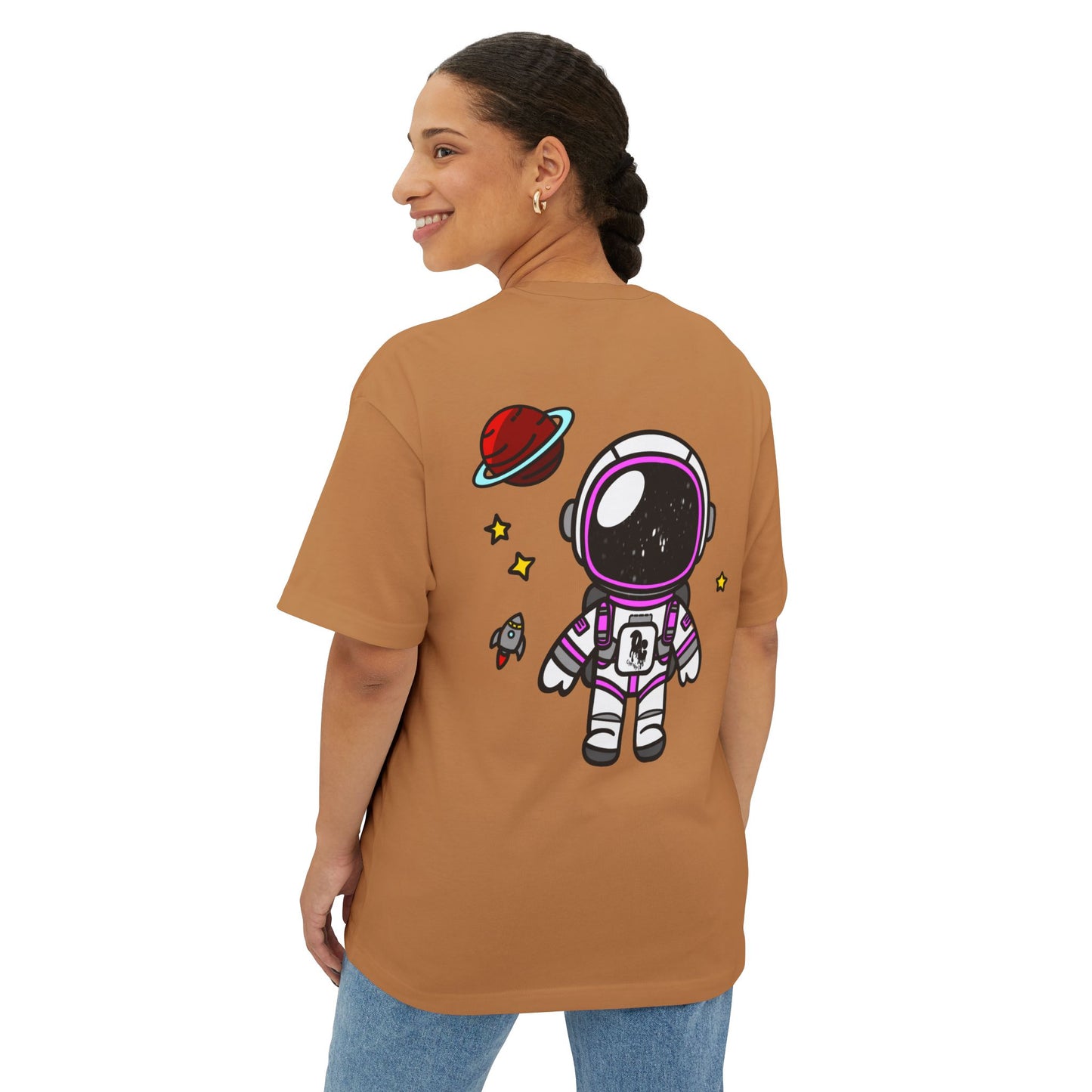 WomenZ Oversized Boxy Tee Astronaut