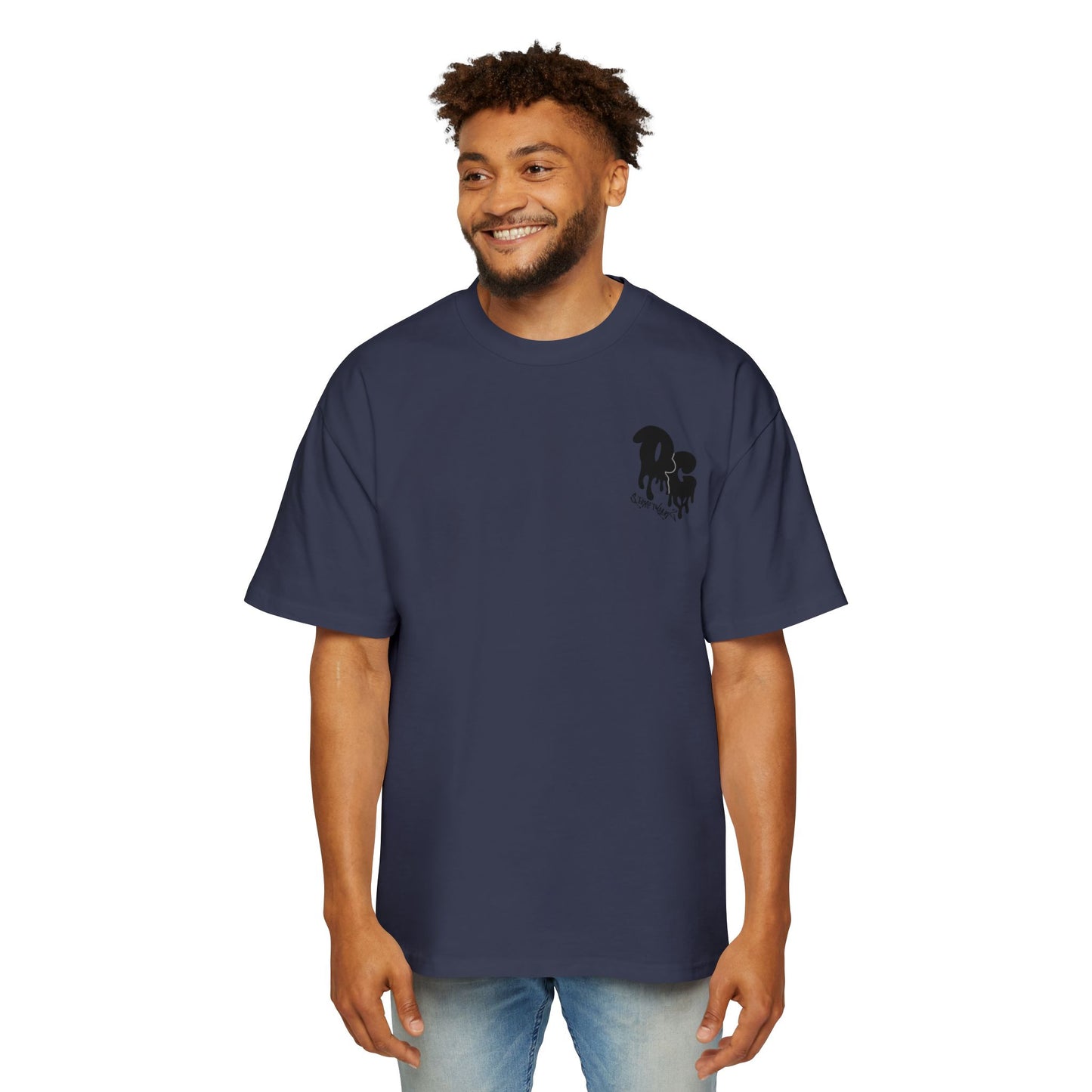 MenZ Heavy Oversized Tee Simple Logo